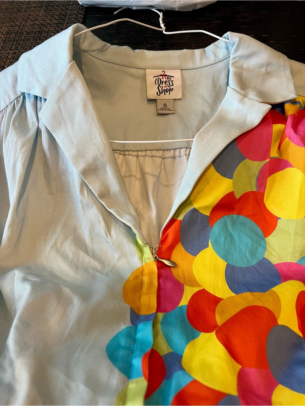 Disney Dress Shop Pixar Ballons   Light Blue zip front